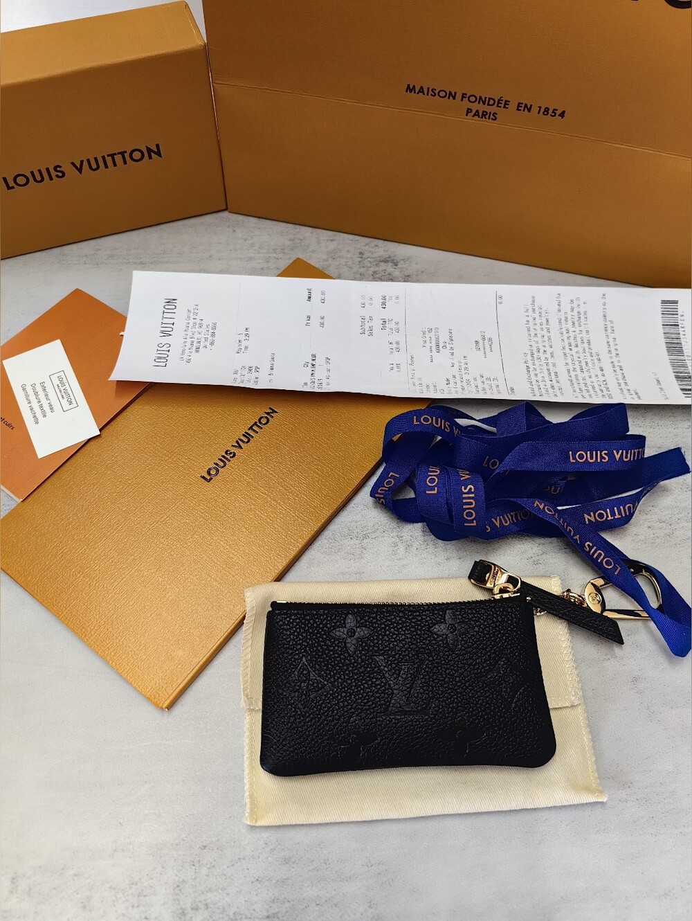 Louis Vuitton Black Monogram Key Pouch
